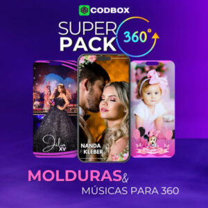 Molduras Para Vídeo 360° Editáveis Canva