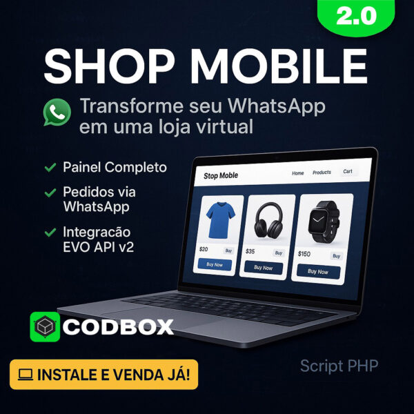 Shop Mobile com EVO API v2